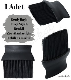 Resim UNIKAT Geniş Başlı Fırça Siyah Renkli Zor Alanlar İçin Etkili Temizlik Toz Alma 