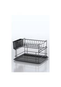 Resim Geseus Home İki Katlı Modüler Tabaklık Bulaşıklık Mat Siyah Kb10s Siyah 