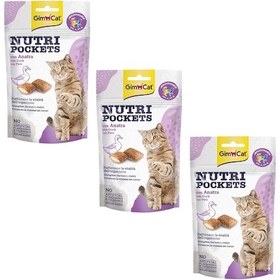 Resim Gimcat Nutri Pockets Ördekli Kedi Ödülü 3 x 60 G 