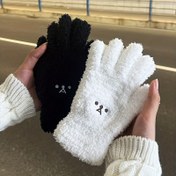 Resim 1 Çift/2 Çift Sıcak Peluş Ayı Eldiveni - Dış Mekan Kadife Sıcak Eldivenler, Rahat ve Sıcak, Ayı Yüzü, Günlük Geziler, Randevular İçin Uygun, Unisex, Kış ve Noel İçin En İyi Hediye 