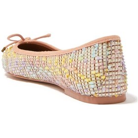 Resim Kurt Geiger Eagle Raffia Balerin Ayakkabılar Babet Bej 39 