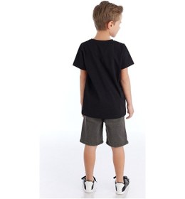 Resim Denokids Mushi Fast Erkek Çocuk Denim Şort Takım Çok Renkli 