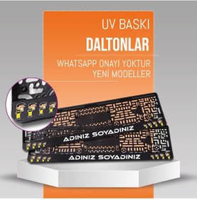 Resim Daltonlar Plakalık, 2 Adet Premium Uv Baskı, Plakalıkhane 