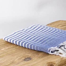 Resim Homedius Alagra Pamuklu Peştemal 100x170 cm Mavi 