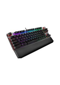 Resim Asus ROG Strix Scope TKL Deluxe Cherry MX Red Switch RGB Türkçe Mekanik Oyuncu Klavye 