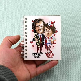 Resim Festival Çiftleri Karikatürlü Defter 