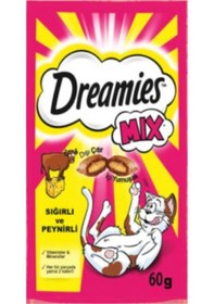 Resim Dreamies Mix Sığır Etli ve Peynirli Kedi Ödül Bisküvisi 24 x 60 G 