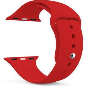 Resim Akıllı Saat Silikon Kordon 42/44 Mm Kırmızı Tdrtr 