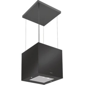 Resim Hafele Polar Ada Tipi Davlumbaz Siyah Cam ve Metal Malzeme ile 650 m3/sa Yüksek Emiş Gücü 