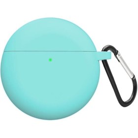 Resim Microsonic Tsrm Huawei FreeBuds 4 için Kılıf Mat Silikon Turkuaz [FreeBuds 4 ile Uyumlu Kılıf - Turkuaz] Y 