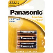 Resim Panasonic Alkalin Power AAA İnce Kalem Pil 4'lü Paket 