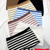 Resim 7 adet Kadın Orta Yükseltilmiş Dikişsiz Şort - Nefes Alabilen, Görünmez İç Çamaşırı Çeşitli Çizgili ve Düz Renklerde, Rahat Günlük İç Çamaşırı, Dikişsiz İç Çamaşırı | Zarif İç Çamaşırı | Rahat Fit 