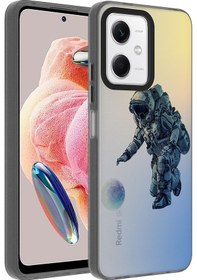Resim Redmi Note 12 4g Kılıf Desenli Hptk Dragon Sert Kapak - Klavye Klavye 