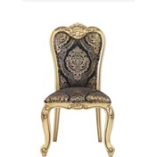 Resim Bengimobilya Sandalye Zus003 Klasik Model Yaldızlı Nakışlı Kumaş Gold Oymalı K 