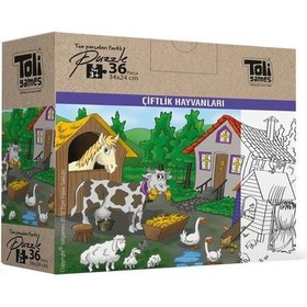 Resim Çiftlik Hayvanları Puzzle Toli Games 