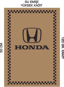 Resim duha trend 35x50 120 Gr. Kraft Kağıt Oto Paspası Honda Dikey 100 Adet 