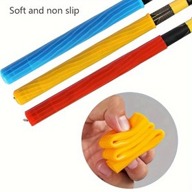 Resim 1 Adet Silikon Balıkçılık Çubuğu Kolu Kapak, Kaymaz Çubuk Kolu Koruyucu, Balıkçılık Aksesuarları 