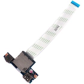 Resim LENOVO Orijinal Z40-70 20366 80E6 Notebook Audio Jack SD Kart USB Port Board 