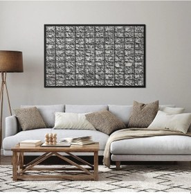 Resim Esma-ül Hüsna - Allah'ın 99 İsmi Yazılı Metal Duvar Dekoru - 78 X 48 Cm 