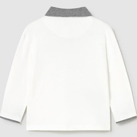 Resim MAYORAL Erkek Bebek Yakalı Sweatshirt Beyaz 
