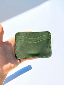 Resim MESACRAFT Unisex Süper Slim Deri Ince Model Kredi Kartı & Kartvizitlik Hakiki Deri Kartlık Makina Dikişi 