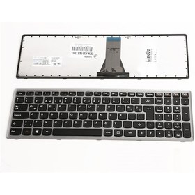 Resim Lenovo Uyumlu Ideapad S510 Notebook Klavye Gri Çerçeve 