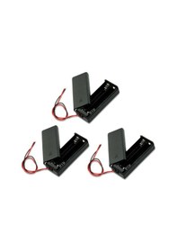 Resim 3 Adet - 2'Li Anahtarlı Pil Yatağı Pil Yuvası Pil Kutusu Aa Kalem 
