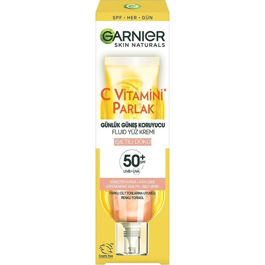 1001 C Vitamini Parlak Günlük Güneş Koruyucu Fluid Yüz Kremi Işıltılı Doku SPF50, 40 ml Fiyatı ve Özelliklerı - Badem