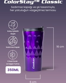 Resim Cooker Yeni 0,35 Ml Paslanmaz Çelik 350 Ml Termos Çay Kahve Piknik Kamp Outdoor Ofis Otel Kafe Okul 