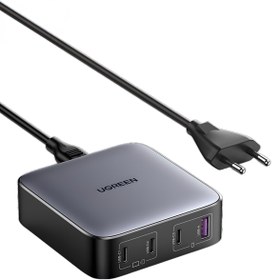 Resim UGREEN Nexode 100W GaN Masaüsü Hızlı Şarj Cihazı QC PD 4 Portlu 3xUSB-C, 1xUSB-A, Gri - 90928 