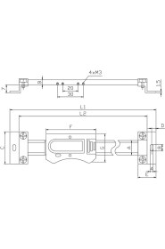 Resim Fett 0-450 mm Asimeto Yatay Dijital Doğrusal Cetvel AS-326185 