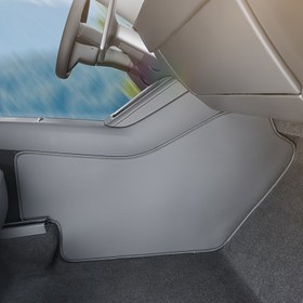 Resim Güncellenmiş Tesla Model Y3 için uygun, orta konsolun her iki tarafı koruma özellikli, anti-kick iç aksesuarlar, kolay montaj ve temizlik 