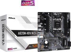 Resim ASRock A620M-HDV/M.2+ 6400mhz(OC) M.2 AM5 mATX DDR5 Anakart ASRock A620M-HDV/M.2+ 6400mhz(OC) M.2 AM5 mATX DDR5 Anakart