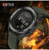 Resim Gaojunshop01 Ofns Erkek Spor Saati Adımsayar Pusula Alarm Kronometre Yeşil Nylon Kayış Diğer 