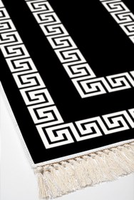 Resim Alanur Home Eko Trend Djt Yıkanabilir Kaymaz Taban 3 Lü Yatak Odası Takımı 650m Modern Siyah 