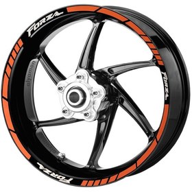 Resim Deeb Honda Honda Forza Jant Şeridi Turuncu Beyaz Model X 