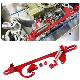 Resim Araba Modifikasyonu Gaz Kelebeği Tabanı Kablosu Taban Bölümü Alüminyum Alaşımlı Gaz Kelebeği Kablosu Kırmızı 