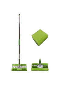 Resim Sihirli Mandallı Teleskobik Mop Set + Yedek Mop 