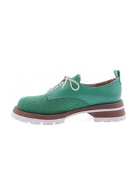 Resim Dgn 4003 Kadin Bağcikli Oxford Ayakkabi 4003-1974-R12454 Yeşil 