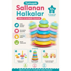 Resim Yumuşak Sallanan Halkalar - Bebek Oyuncakları - Sallanan Halkalar Oyuncak - Yumuşak Lego - Soft Lego 