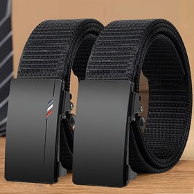 Resim CKIRUV Erkek Otomatik Tokalı Kemer - Hafif PP Dokuma İplik, Deliksiz Ayarlanabilir Tasarım, Siyah İş ve Spor Kemer Ofis, Seyahat, Yürüyüş için (İdeal Tatil Hediyesi), Yürüyüş Ekipmanı, Şık Metalik Kaplama, Dayanıklı Metal Toka 