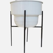 Resim Ferforjeli Metal Saksı 30x21 cm 