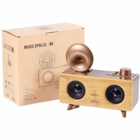 Resim Gramafon Radyo Bluetooth Hoparlör Nostaljik Radyo Fm Radyo 