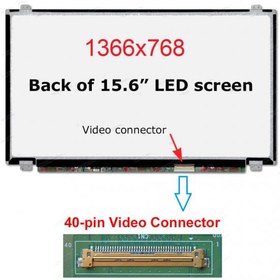 Resim LTN156AT35-T01 Ekran 15.6 Slim 40 pin Panel 
