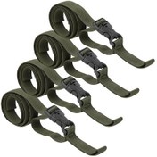 Resim Çift Emniyet Tokalı Dış Mekan Çadır Bagaj Kayışı, Bagaj Paketleme Kayışı, Bavul İçin Sabit İp 