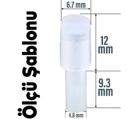 Resim Badem10 Raf Pimi Plastik Başlı Cam Tutucu Çivisi Mobilya Dolap Pimi Şeffaf (100 Adet) 