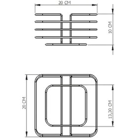 Resim Edora Home Rose Paslanmaz Oval Köşeli Kare Ekmek Sepeti Makrome - Çok Amaçlı Metal Rose 