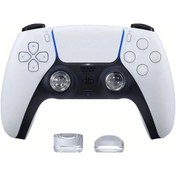 Resim Elmpaly Ps5/ps4/xbox Series Çift Kontrol Kapağı - Beyaz Siyah Buton & Analog Stick Seti, Kaymaz Tutuş, Kolay Kurulum 