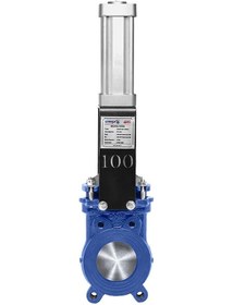 Resim Unox Dn100 Pnömatik Bıçak Sürgülü Vana Tek Taraf Sızdırmazlık 