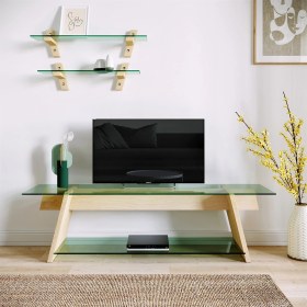 Resim Neostill - Ahşap Tv Sehpası Woodn Glass TV203 
